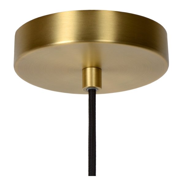 Nowoczesna designerska lampa wisząca szklany bursztynowy klosz MALOTO 45386/20/62 Lucide