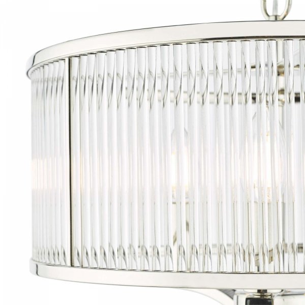 Lampa Wisząca Szklana Glamour EVELYN EVE0338 DAR LIGHTING