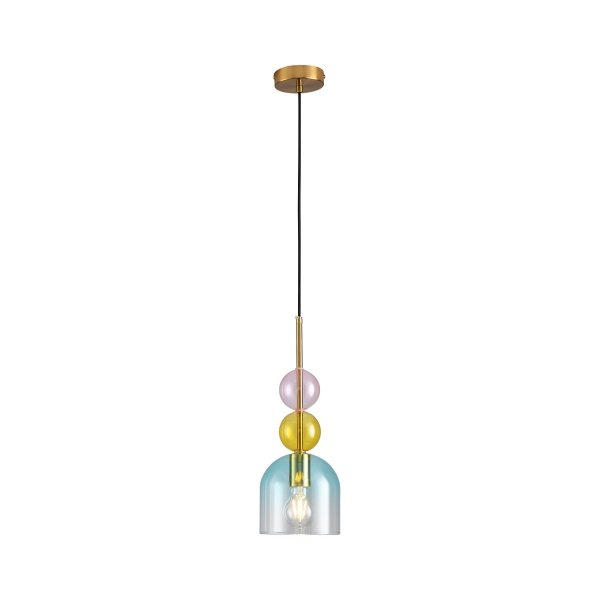 Lampa wisząca nowoczesna szklany kolorowy klosz designerska regulacja wysokości PASTELLO ST-DN345A Step Into Design