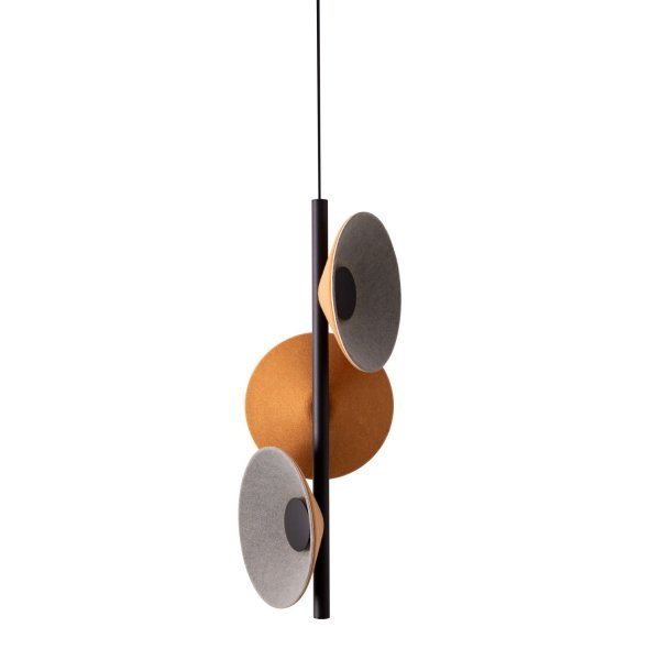 Nowoczesna Lampa Wisząca LED Designerska Żółte Klosze PURO P0564 MAXLIGHT