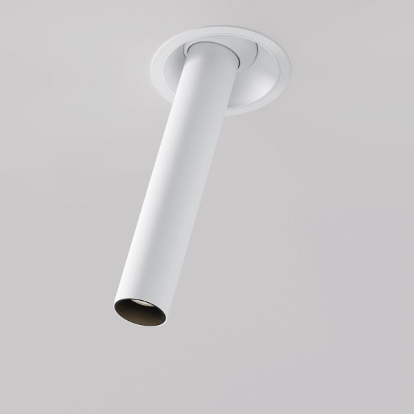  Lampa wbudowana w sufit spot LED nowoczesna klasyczna regulowana tuba aluminium biała Focus T MAYTONI C140RS-L300-7W3K-W