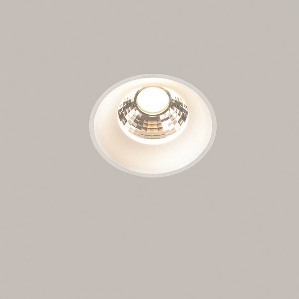 Biała Oprawka Wpuszczana Downlight Round Maytoni DL058-12W3K-TRS-W