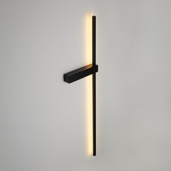 Lampa ścienna kinkiet LED listwa metalowa czarna klasyczna minimalistyczna uniwersalna SOUL SP-MD1022S-BLACK Step Into Design