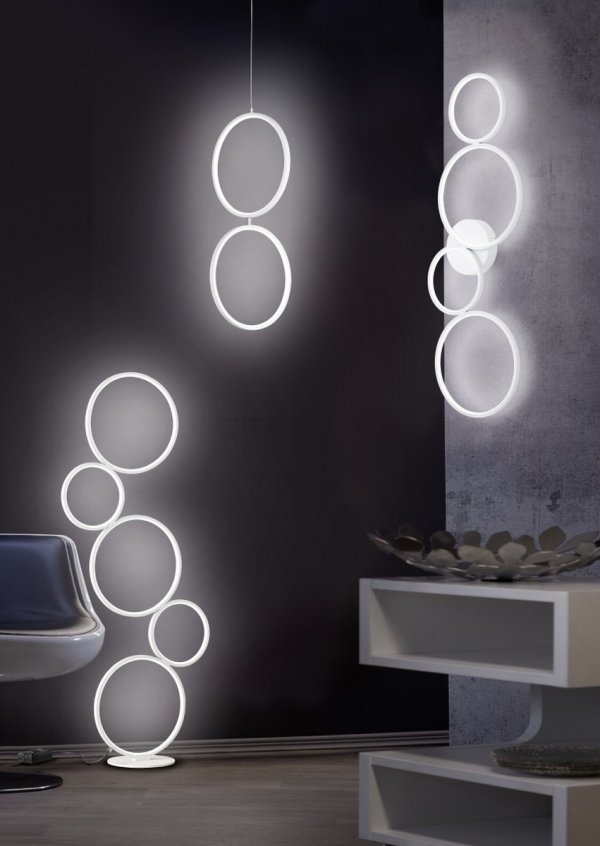 Nowoczesna dekoracyjna lampa sufitowa biały plafon RONDO 622610431 TRIO