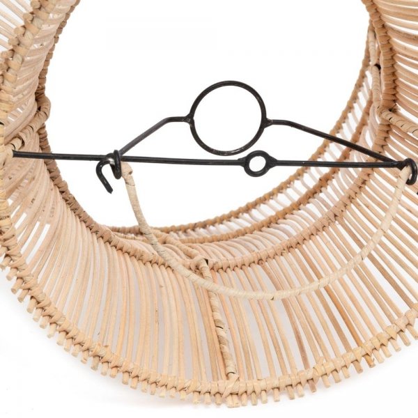Rattanowa Lampa Wisząca w Stylu Boho ALUMEUSE BAYU041N-M-40 BAZAR BIZAR Naturalna