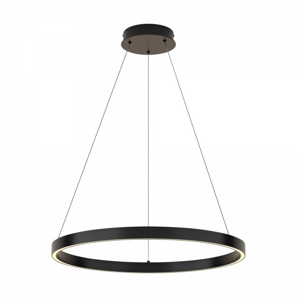 Lampa Wisząca RING Czarna RIM MOD058PL-L32B3K MAYTONI Nowoczesna Okręgi LED