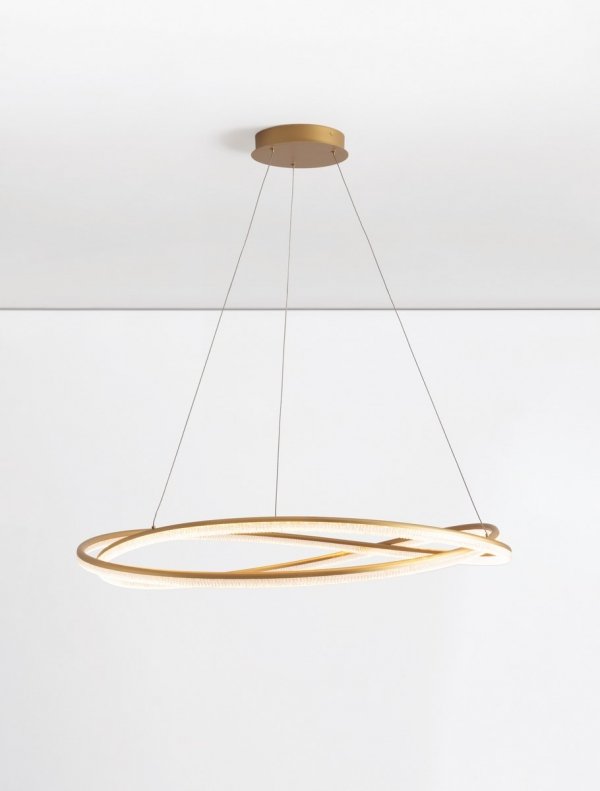 Nowoczesna Lampa Wisząca Złota LED ILAVE LE44324 LUCES EXCLUSIVAS