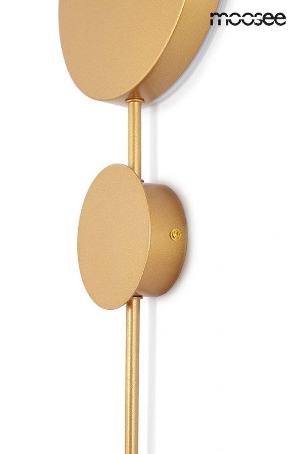 Nowoczesny Minimalistyczny Kinkiet Ścienny Złoty SHADOW MSE010100354 KING HOME