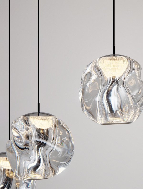 Nowoczesna Molekularna Lampa Wisząca Salonowa Białe Kule LUCES EXCLUSIVAS CHEPEN LE44427