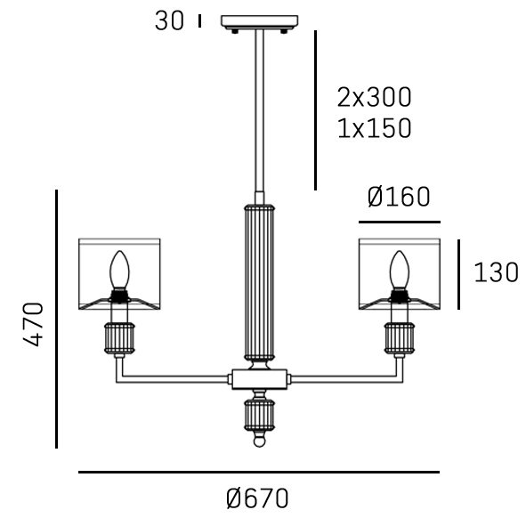 Złota lampa wisząca żyrandol abażurowy SUTTON P06692BR-WH lampa salonowa jadalniana Glamour złota z białymi abażurami