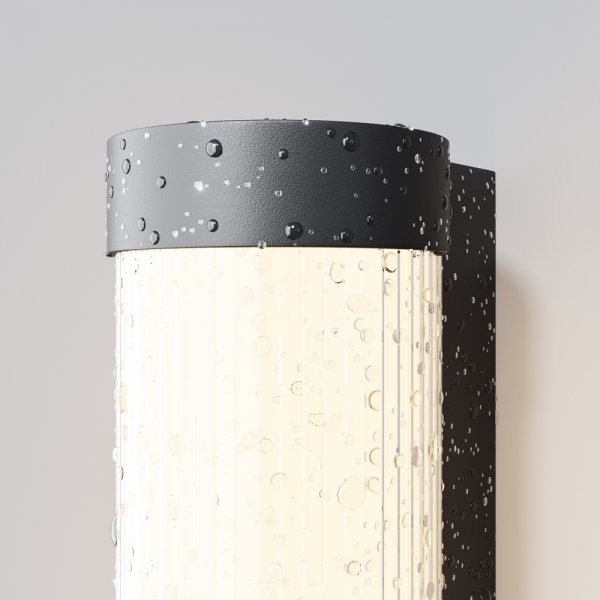 Eleganckie oświetlenie zewnętrzne na ścianę kinkiet LED aluminium 60cm Rounge MAYTONI O482WL-L16B3K