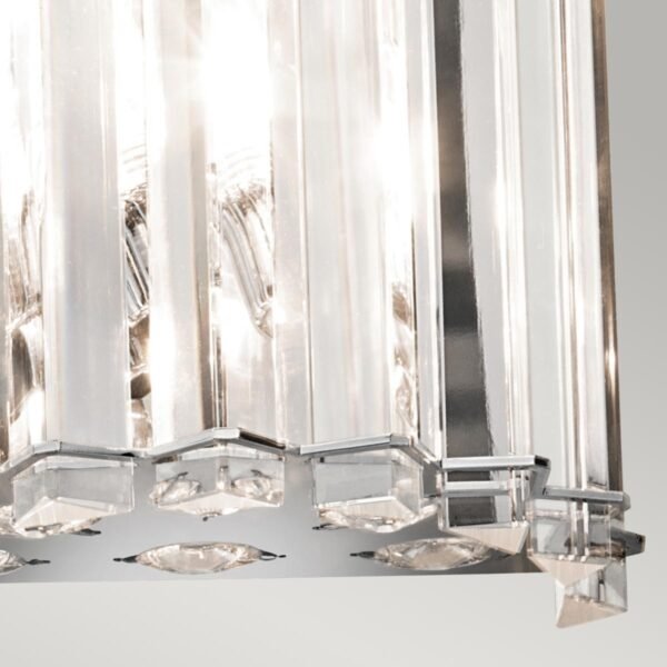 Kinkiet Crystal Skye 2 źródła światła glamour szklana tuba nowoczesny KL-CRYSTAL-SKYE2 KICHLER