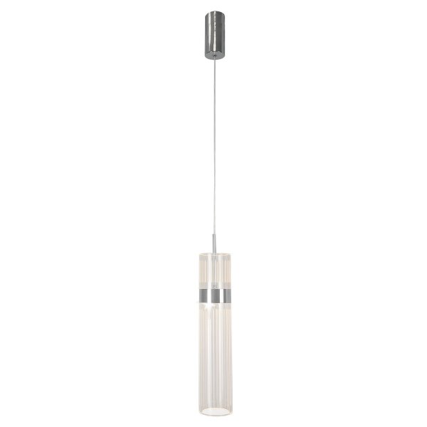 Designerska lampa wisząca w kolorze chromowym nowoczesna art deco glamour AMBIENTE LED CCT LP-1510/1P CH Light Prestige