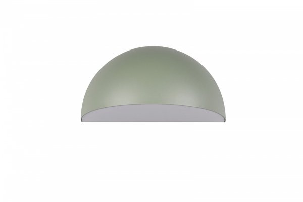 Kinkiet zewnętrzny zielony aluminiowy półokrągły klosz minimalistyczny klasyczny uniwersalny MAAS IP44 262460115 Trio