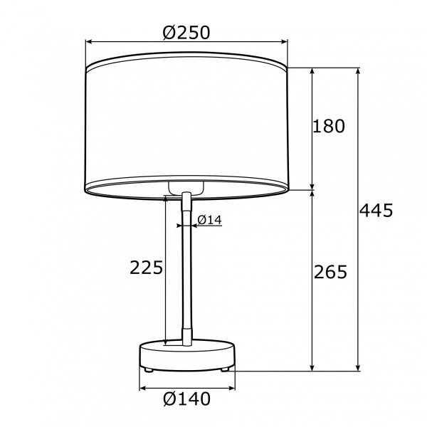 NOWOCZESNA LAMPA STOŁOWA ARGON KARNI 4297