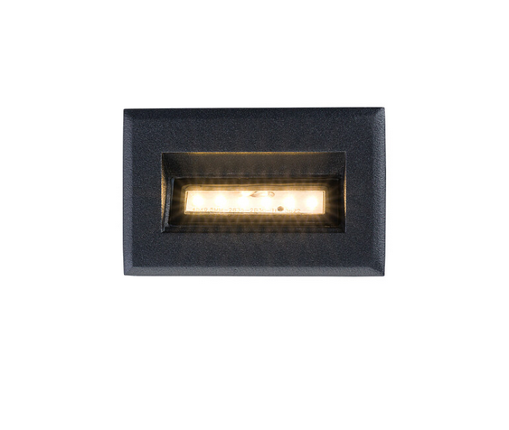 Oświetlenie zewnętrzne schodowe czarne prostokątne LED BAY LED S 8164 Nowodvorski Lighting