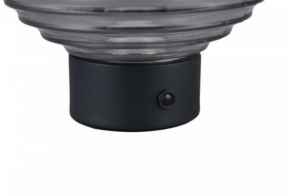 Dekoracyjna Lampka Stołowa LED Dymiony Szklany Klosz EARL R57771154 RL