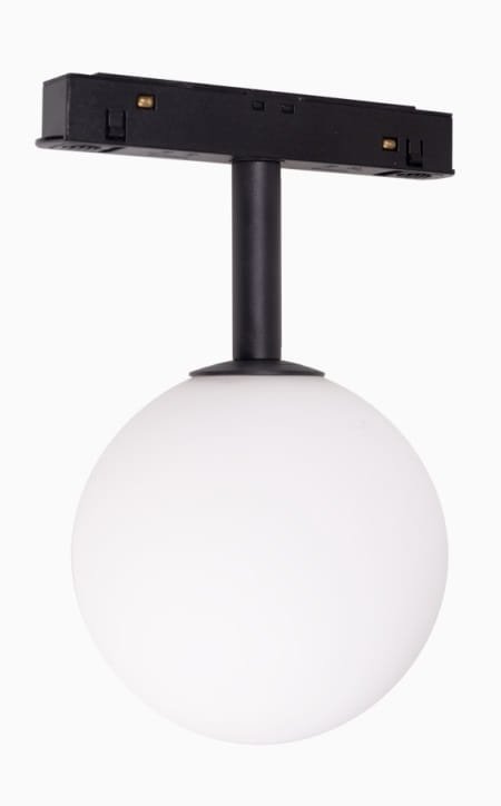 Lampa do szynoprzewodu magnetycznego LED czarna minimalistyczna nowoczesna kula On-Off M0016N MAXLIGHT