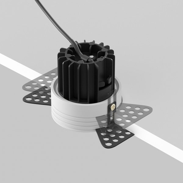 Biała Oprawka Wpuszczana Downlight Round Maytoni DL058-7W3K-TRS-W