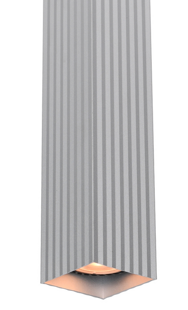 Nowoczesny Plafon Sufitowy W Kolorze Aluminium Tuba Metalowa TECNO CLN-37492-L-ALU ITALUX