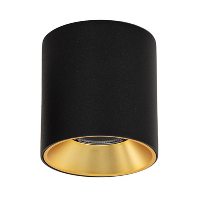 Lampa Sufitowa Tuba Spot Czarno Złoty ALTISMA CLN-6677-95-BL-GD-3K Italux
