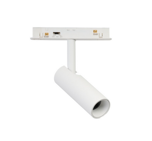 Regulowany reflektor ze zmienną barwą LED biały ściemnialny do systemu szynowego magnetycznego dwufazowego Azzardo ALFA NIKO TRACK MAGNETIC 2LINE 20W CCT SWITCH DIMM WH AZ6513