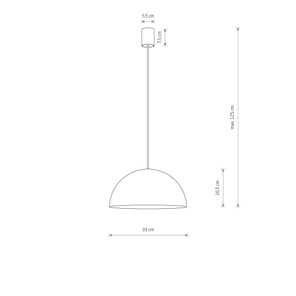 Lampa Wisząca HEMISPHERE SUPER S GOLD 10616 Nowodvorski Lighting