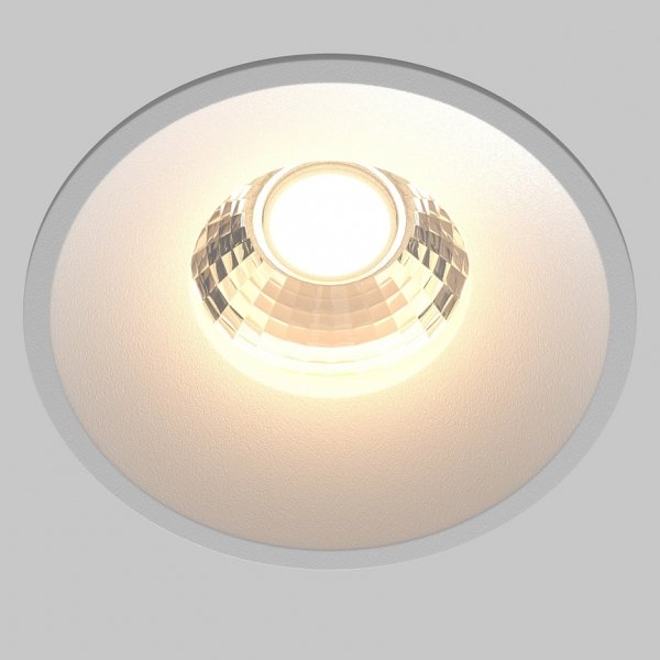 Biała Oprawka Wpuszczana Downlight Round Maytoni DL058-12W3K-W