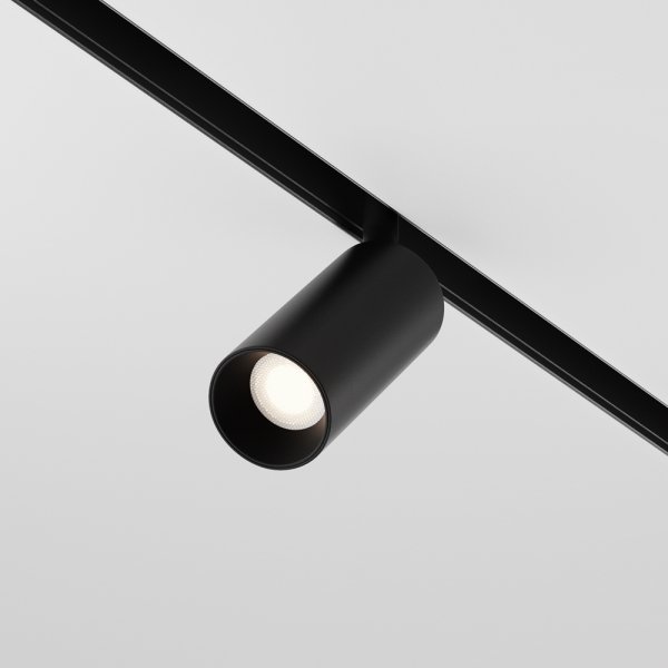 Lampa szynowa minimalistyczna nowoczesna regulowana aluminium czarna FOCUS LED MAYTONI TR032-4-5WTW-S-DD-B