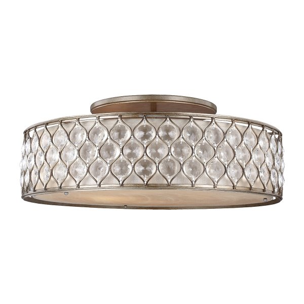 Kryształowy Plafon Lucia Feiss FE-LUCIA-6SF-L lampa salonowa, do sypialni/ Oksydowany srebrny Glamour