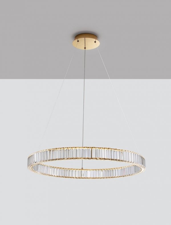 Kryształowa Lampa Wisząca Glamour BAUTA LUCES EXCLUSIVAS LE42675 Nowoczesny Żyrandol Kryształowy