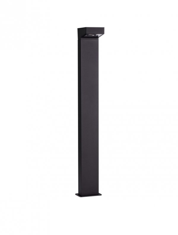 Minimalistyczny słupek ogrodowy klasyczny LED prostokątny aluminiowy czarny uniwersalny IP65 CALMARE LE75121 Luces Exclusivas
