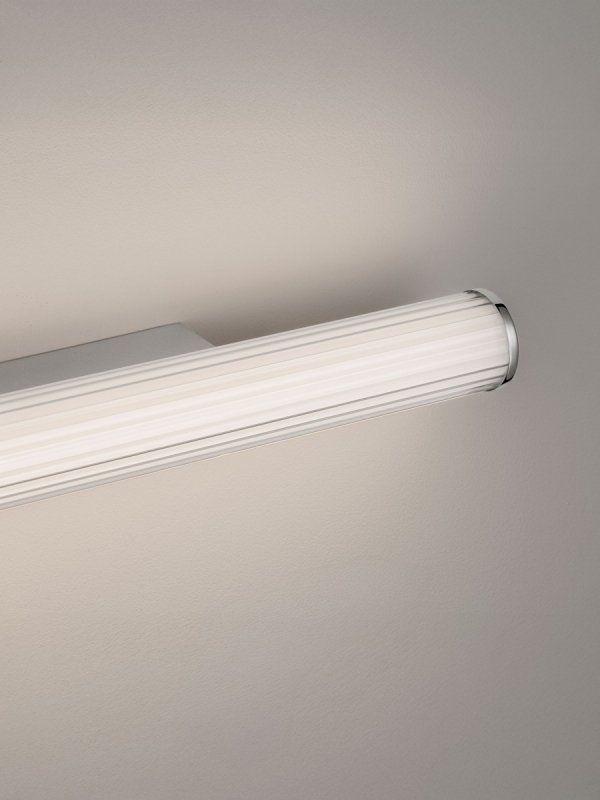 Lampa ścienna kinkiet LED tuba z ryflowanego szkła 60cm minimalistyczny zmiana barwy światła IP44 ALEGRANZA LE45766 Luces Exclusivas