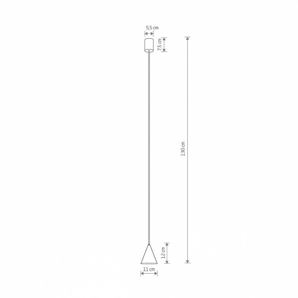 Zielona lampa wisząca stożkowa ZENITH XS sage green 11492 Nowodvorski Lighting