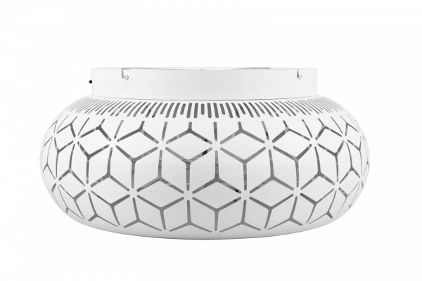 Nowoczesny plafon lampa sufitowa z wiatrakiem okrągła biała klasyczna minimalistyczna w stylu orientalnym metalowa BIDAR R61574031 Rl