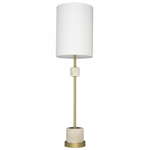 Minimalistyczna Lampka Stołowa Glamour BARI T01040BR-WH COSMO LIGHT