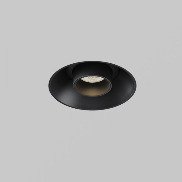 Lampa wbudowana w sufit spot LED nowoczesna regulowana tuba aluminum czarna Focus T MAYTONI C140TRS-L300-7W3K-B