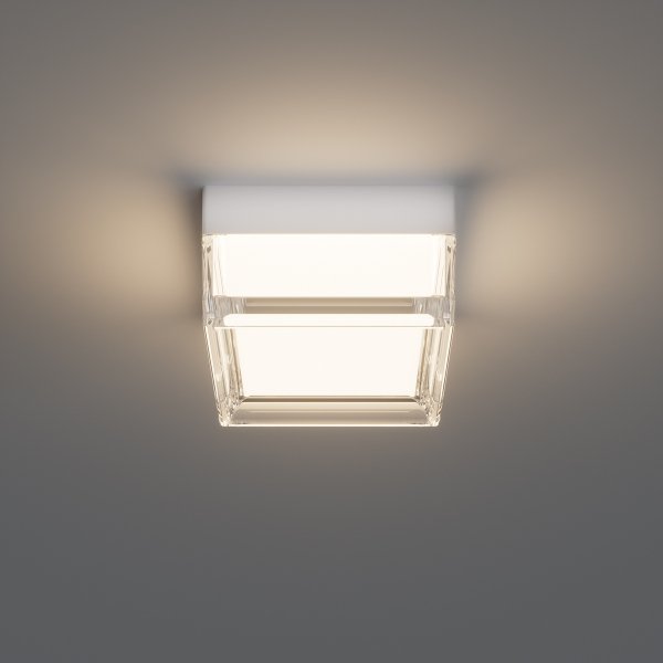 Nowoczesny biały plafon sufitowy LED Nafis PLF-53628-WH Italux