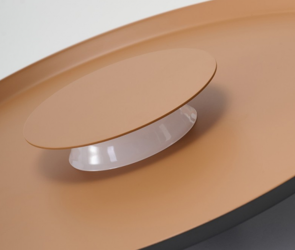 Nowoczesny kinkiet ścienny LED brązowy okrągły 35cm minimalistyczny dekoracyjny OTTO AZ7282 Azzardo