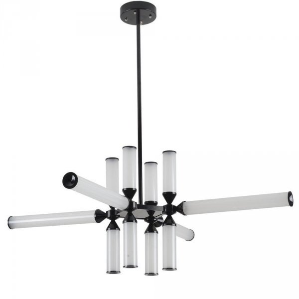  Nowoczesna Lampa Wisząca LED Quadro 115cm Czarny Połysk 36W RH115-12P