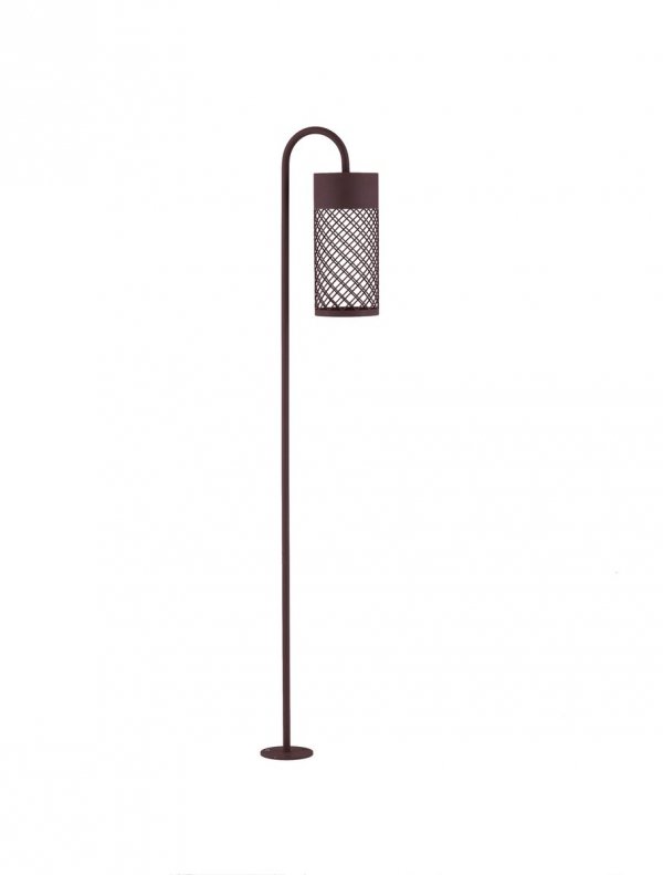 Minimalistyczny słupek ogrodowy uniwersalny LED aluminiowy kolor rdzawy tuba IP65 DONZUELA LE75152 Luces Exclusivas