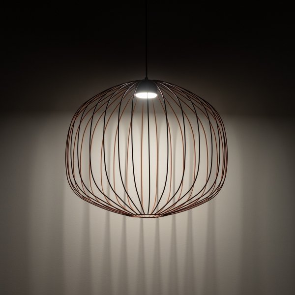 Lampa wisząca kolor ceglany ażurowa druciana okrągła minimalistyczna loftowa uniwersalna klasyczna SPHERA M 11305 TK-LIGHTING