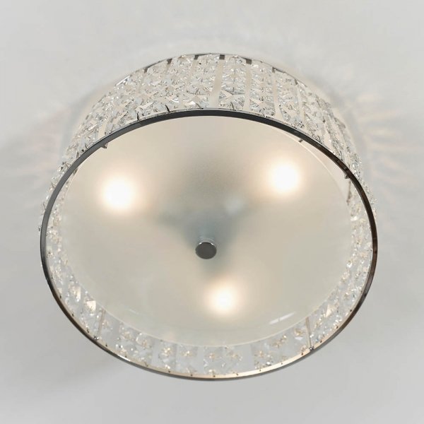 Plafon Sufitowy Kryształowy Glamour Chrom BELFONT 61252 ENDON