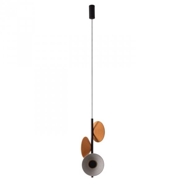 Nowoczesna Lampa Wisząca LED Designerska Żółte Klosze PURO P0564 MAXLIGHT