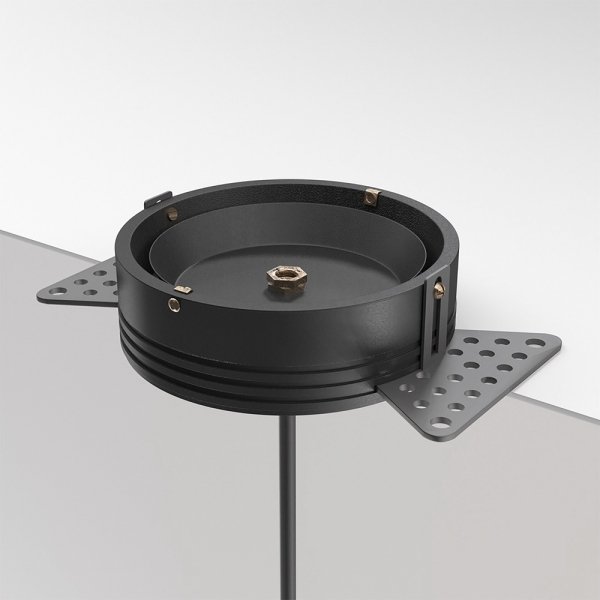 Minimalistyczna elegancka lampa wisząca LED kula czarno-biała regulacja wysokości LUNA MAYTONI P039PL-5W3K-20INS-B montaż podtynkowy