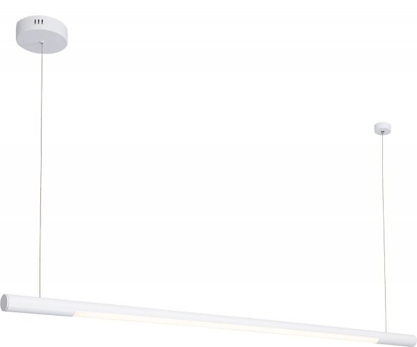 Lampa Wisząca Biała Listwa Nad Stół LED MAXLIGHT ORGANIC HORIZON P0357D Ściemnialna