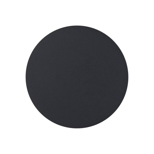 Lampa ścienna kinkiet czarny okrągły 15cm płaski metalowy minimalistyczy NYX ST-8293W/15 black Step Into Design