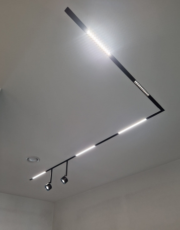 Biała oprawa liniowa ze zmienną barwą ściemnialna LED do systemu szynowego magnetycznego dwufazowego Azzardo ALFA KIRA TRACK MAGNETIC 2LINE 12W CCT SWITCH DIMM WH AZ6502