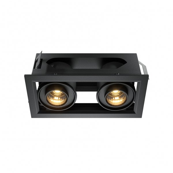 Czarna Oprawa Wpuszczana Downlight Metal Modern Maytoni DL093-02-10W3K-B