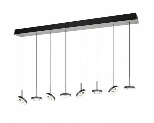 Lampa wisząca LED okrągła wielopunktowa designerska nowoczesna ściemnialna GUANO 334410807 Trio